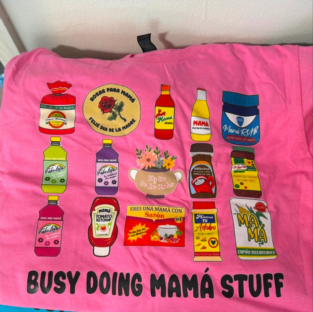 Busy Doing Mama Stuff Graphic print Cotton T-Shirt