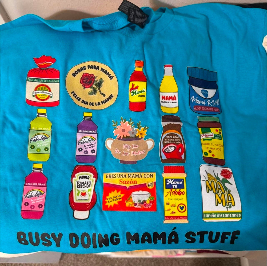 Busy Doing Mama Stuff Graphic print Cotton T-Shirt