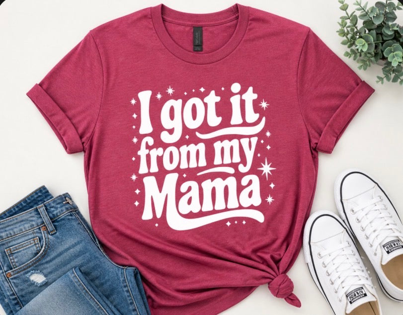 Burgundy Graphic Print Cotton Crew Neck Short Sleeve Women's T-Shirt